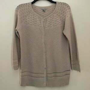 H&M button down 3/4‎ sleeve sweater